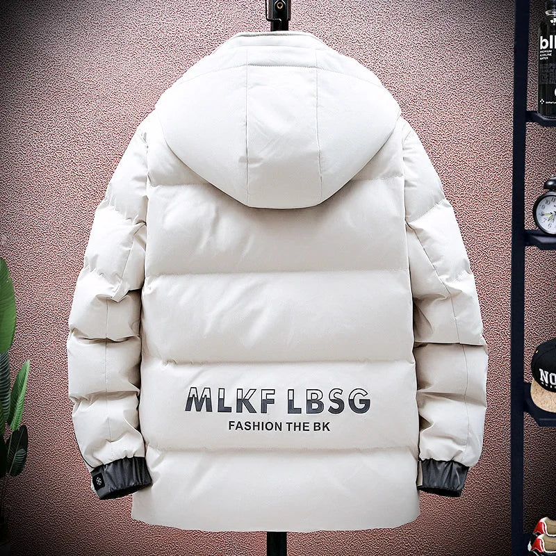 Men 2021 Winter New Casual Warm Thick Waterproof Jacket Parkas Men Outwear Fashion Pockets Hat Parka Jacket Hot Sale Drop Ship