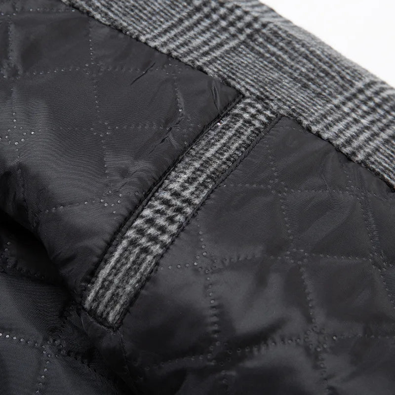 BOLUBAO New Winter Men Wool Blends Coats Quality Brand Men's Fashion Casual Long Section Overcoat Thick Warm Wool Coat Male