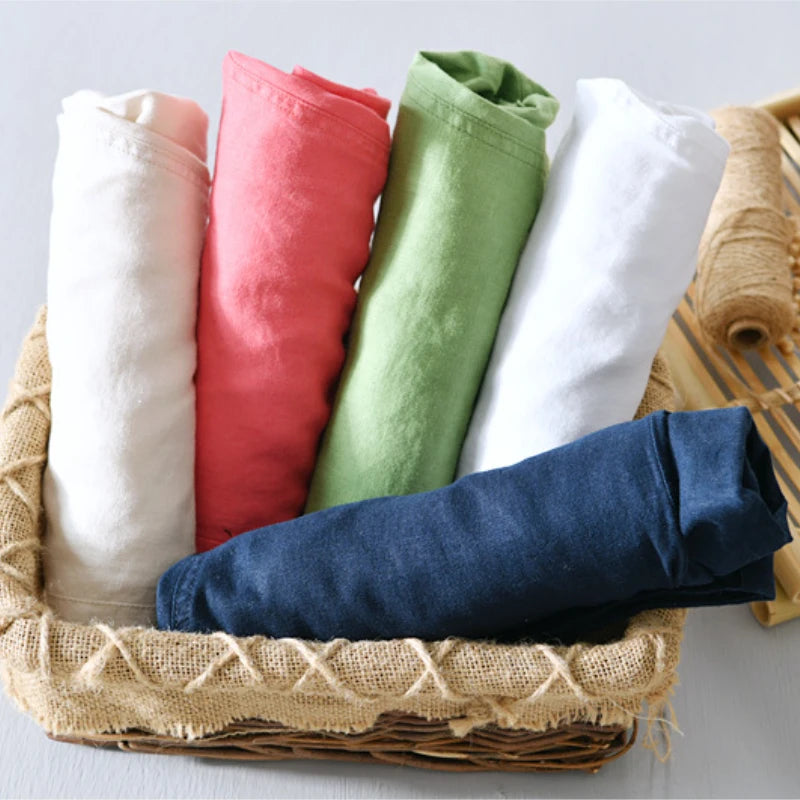 Summer New Fashion Casual shorts for men clothitng Thin 100% Linen Loose Breathable Beach Pants B1921