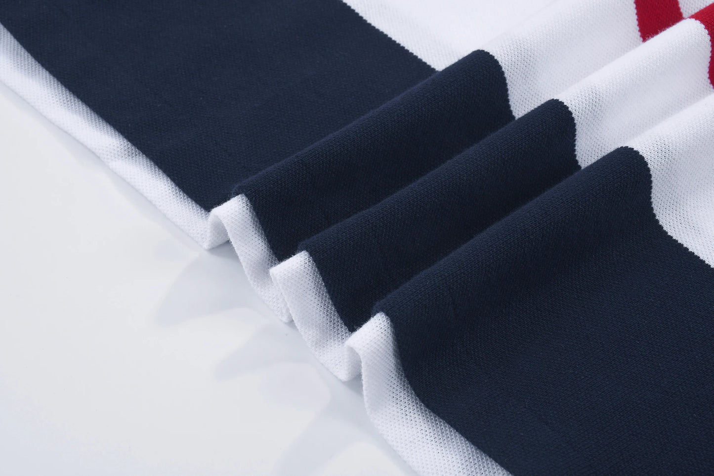 RL Casual Special Stripe Shirt Man's Short sleeves Pony High quality Pique Fabric Cotton Tshirt Breathable Chic Vintage Mens'Top
