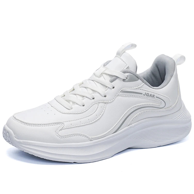 Spring Autumn Mens Leather Casual Sneakers Men Black White Sneakers Cheap Plus Big Size 47 48 49 50 51 52 Dropshipping