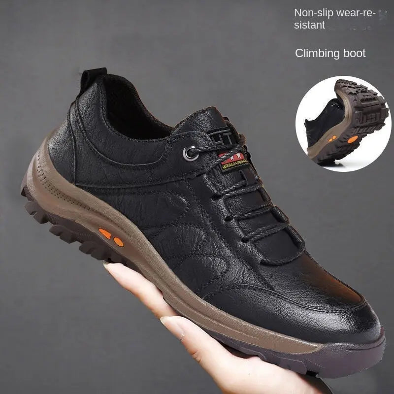 حذاء موكاسين رجالي إيطالي أسود أو بني - مثالي للقيادة والمشي
